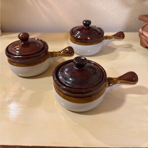 Vintage Collectible Stoneware Crocks with lids